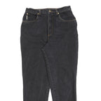 CERRUTI Womens Regular Black Denim Cotton Blend Jeans W30 L30 Classic Zip