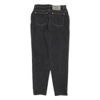 CERRUTI Womens Regular Black Denim Cotton Blend Jeans W30 L30 Classic Zip