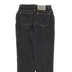 CERRUTI Womens Regular Black Denim Cotton Blend Jeans W30 L30 Classic Zip