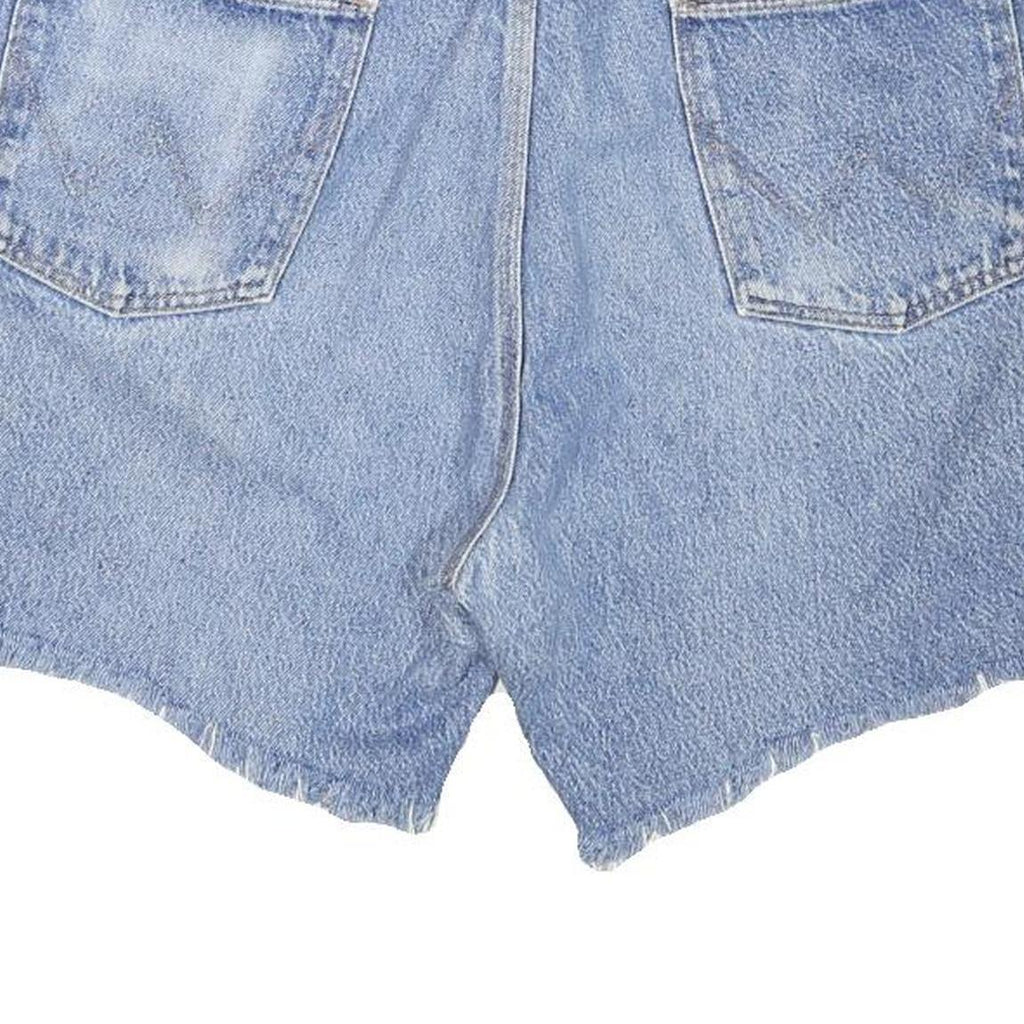 WRANGLER Womens Denim Blue Cut-Off Shorts XL W36 Casual Cotton Blend