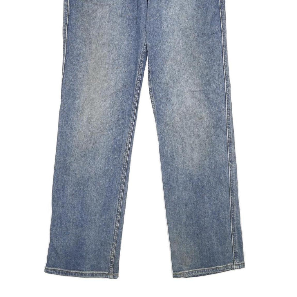 CARHARTT Womens Classic Blue Denim Straight Leg Jeans Cotton Blend W30 L30 Zip