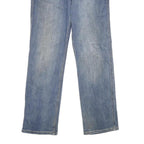 CARHARTT Womens Classic Blue Denim Straight Leg Jeans Cotton Blend W30 L30 Zip