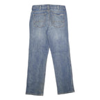 CARHARTT Womens Classic Blue Denim Straight Leg Jeans Cotton Blend W30 L30 Zip