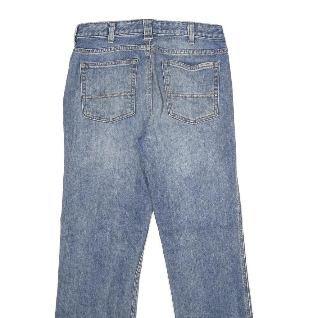 CARHARTT Womens Classic Blue Denim Straight Leg Jeans Cotton Blend W30 L30 Zip