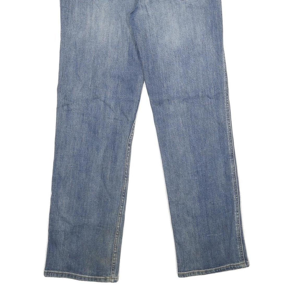 CARHARTT Womens Classic Blue Denim Straight Leg Jeans Cotton Blend W30 L30 Zip