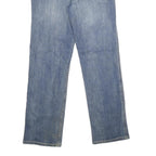 CARHARTT Womens Classic Blue Denim Straight Leg Jeans Cotton Blend W30 L30 Zip