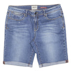 SUPERDRY Womens Denim Blue Casual Shorts S W30 Stylish Summer Wear