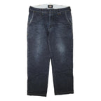 DICKIES Mens Regular Fit Blue Denim Jeans W36 L29 Zip Cotton Blend Workwear