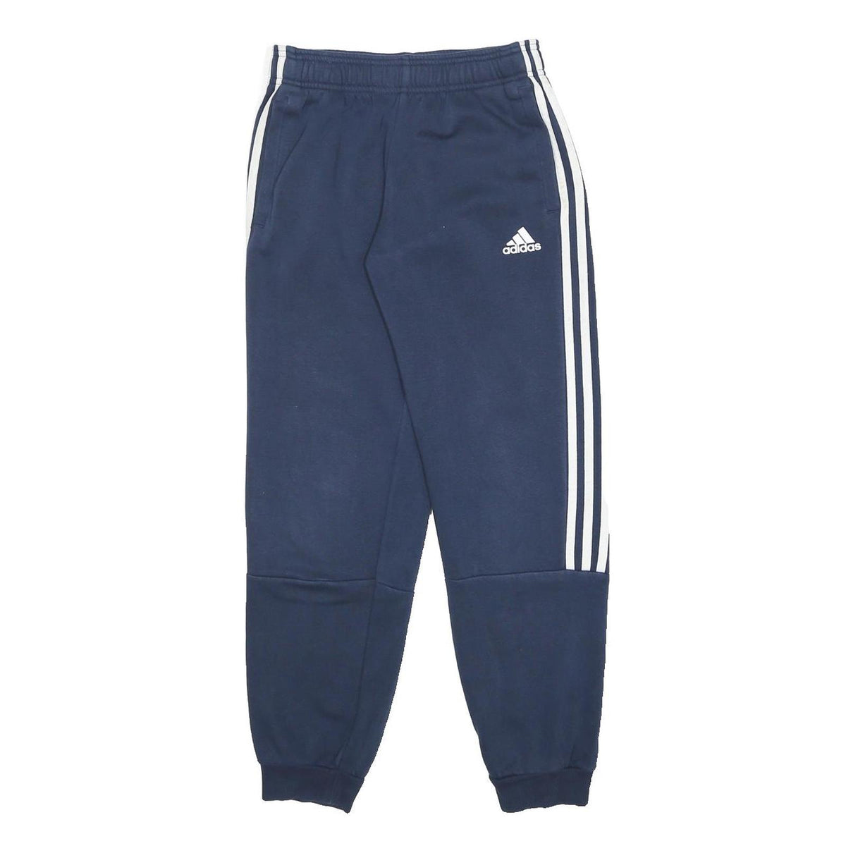 ADIDAS Womens Joggers Navy Blue & White Slim Tapered S W24 L26 Sportswear