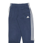 ADIDAS Womens Joggers Navy Blue & White Slim Tapered S W24 L26 Sportswear