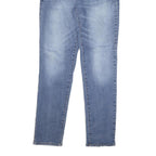 GUESS Womens Slim Blue Denim Slim Jeans W30 L31 Cotton Blend Zip Casual