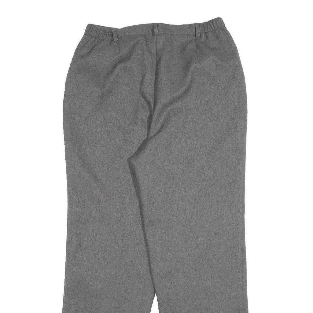 SAG HARBOR Womens Polyester Grey Regular Fit Straight Leg Trousers W28 L28