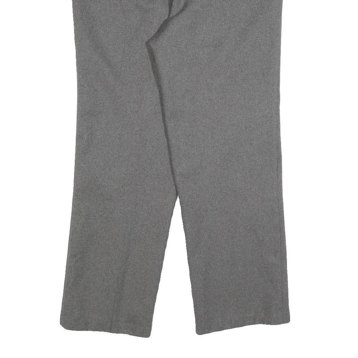 SAG HARBOR Womens Polyester Grey Regular Fit Straight Leg Trousers W28 L28