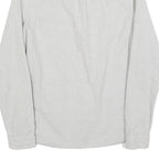 ALL SAINTS Mens White & Grey Striped Cotton Shirt S Slim Fit Casual Button Down