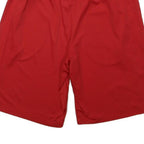 ADIDAS Mens Red & Black Lacrosse Polyester Blend Sports Shorts M W26 Athletic