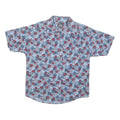 WOOLRICH Womens Blue Red Floral Casual Shirt L Cotton Blend Pattern