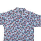 WOOLRICH Womens Blue Red Floral Casual Shirt L Cotton Blend Pattern