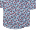 WOOLRICH Womens Blue Red Floral Casual Shirt L Cotton Blend Pattern