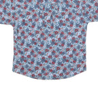 WOOLRICH Womens Blue Red Floral Casual Shirt L Cotton Blend Pattern