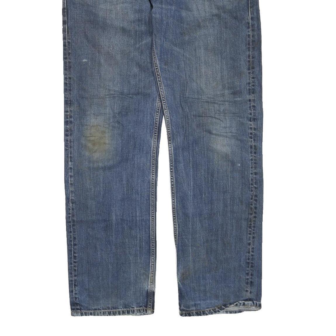 CARHARTT Mens Regular Fit Blue Denim Jeans W36 L32 Zip Cotton Blend