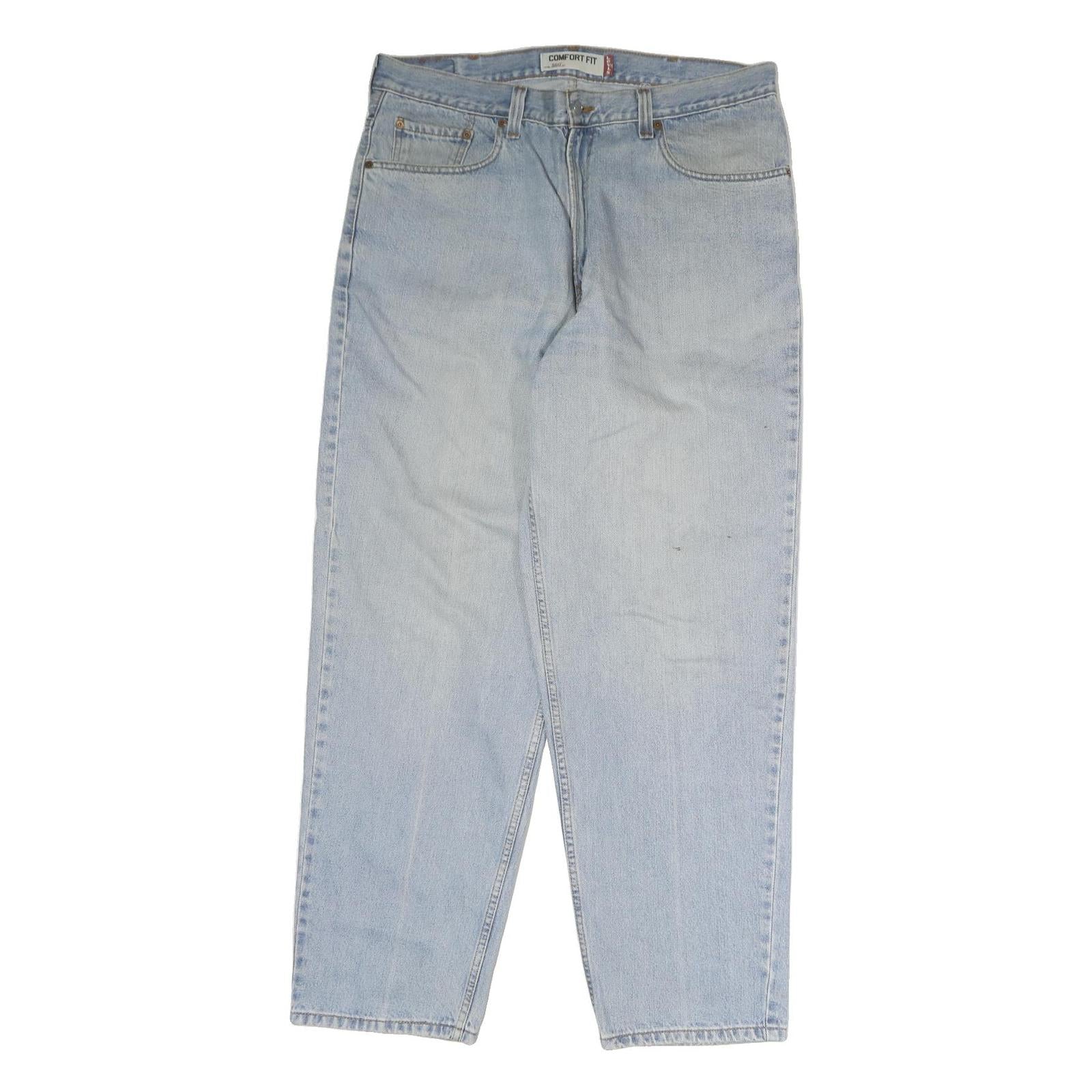 LEVI'S 560 Mens Jeans Blue Regular Loose Denim Light W38 L32 Comfort Fit