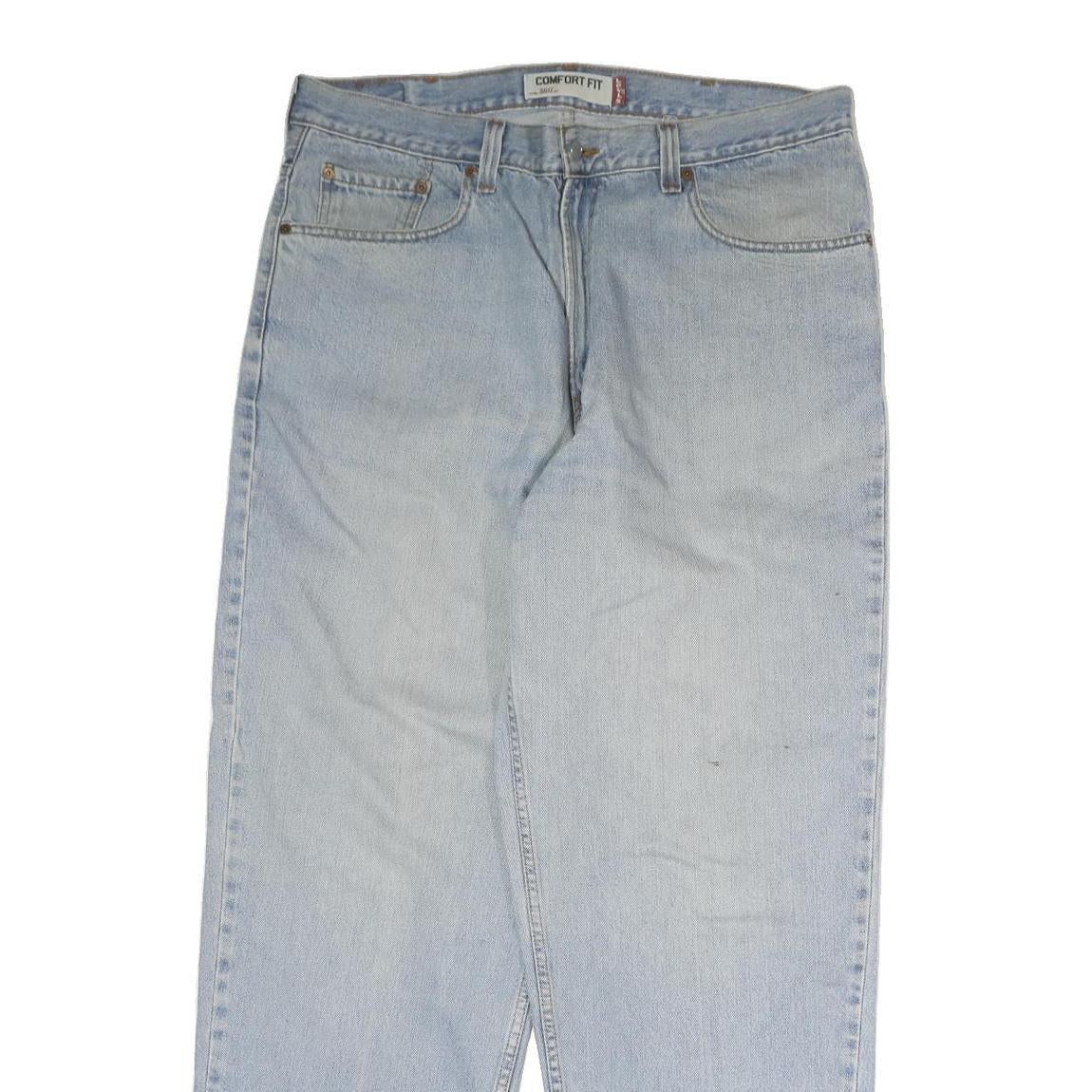 LEVI'S 560 Mens Jeans Blue Regular Loose Denim Light W38 L32 Comfort Fit