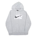 NIKE Mens Grey Hoodie M Cotton Blend Pullover Casual Sportswear