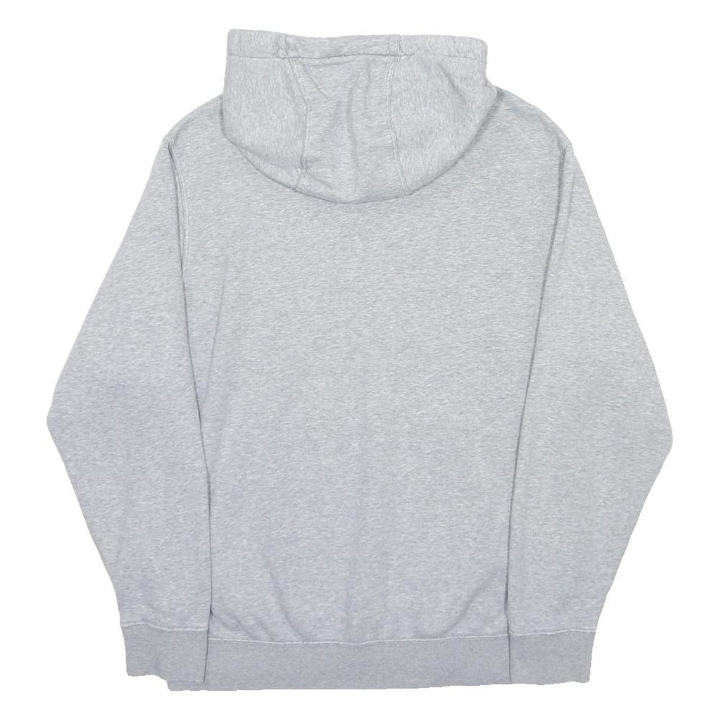 NIKE Mens Grey Hoodie M Cotton Blend Pullover Casual Sportswear