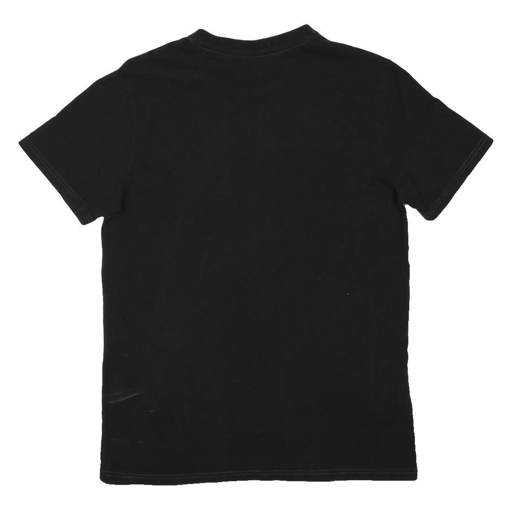 FRED PERRY Mens Black Classic T-Shirt M Short Sleeve Crew Neck Cotton Blend