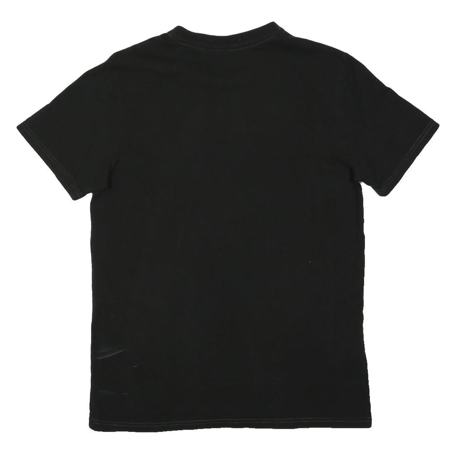 FRED PERRY Mens Black Classic T-Shirt M Short Sleeve Crew Neck Cotton Blend