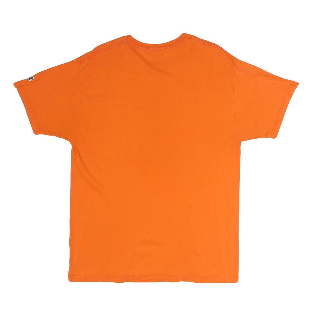 CHAMPION Mens Orange Colorado State Aggies Graphic T-Shirt L Short Sleeve Crew