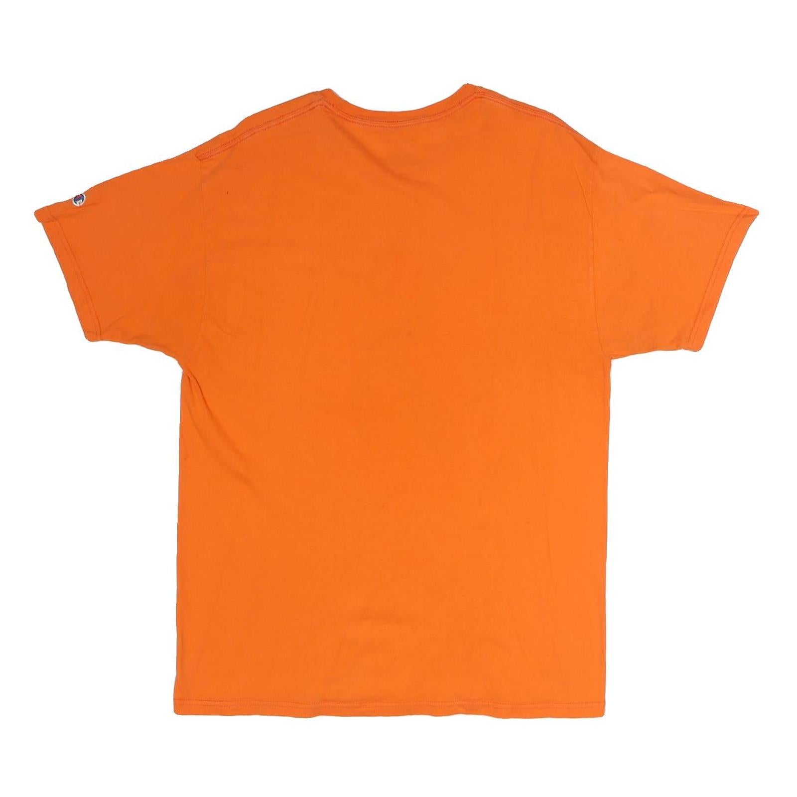 CHAMPION Mens Orange Colorado State Aggies Graphic T-Shirt L Short Sleeve Crew