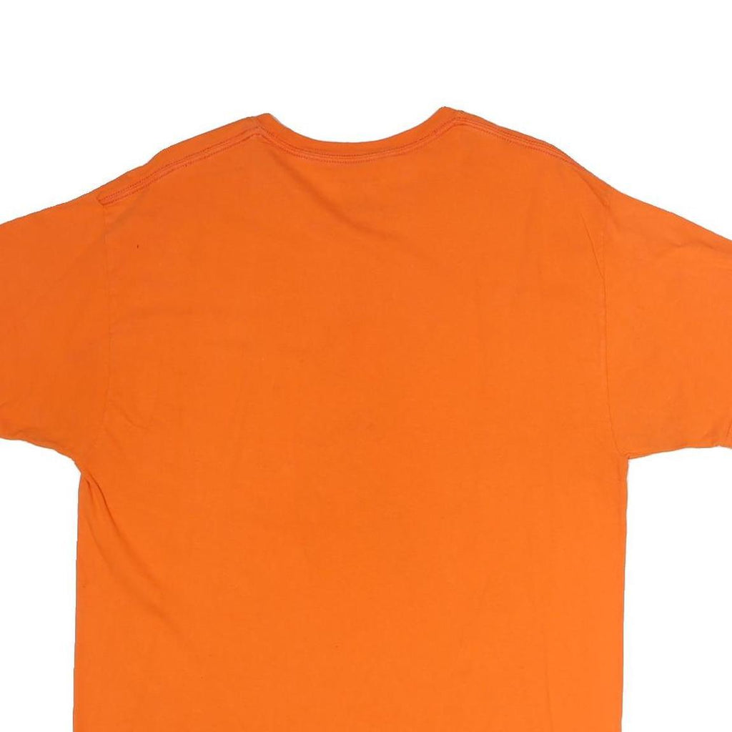 CHAMPION Mens Orange Colorado State Aggies Graphic T-Shirt L Short Sleeve Crew