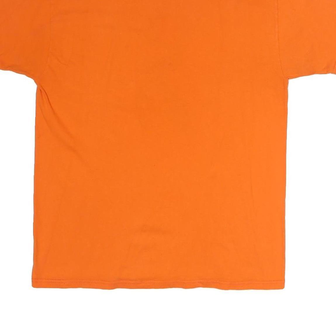 CHAMPION Mens Orange Colorado State Aggies Graphic T-Shirt L Short Sleeve Crew