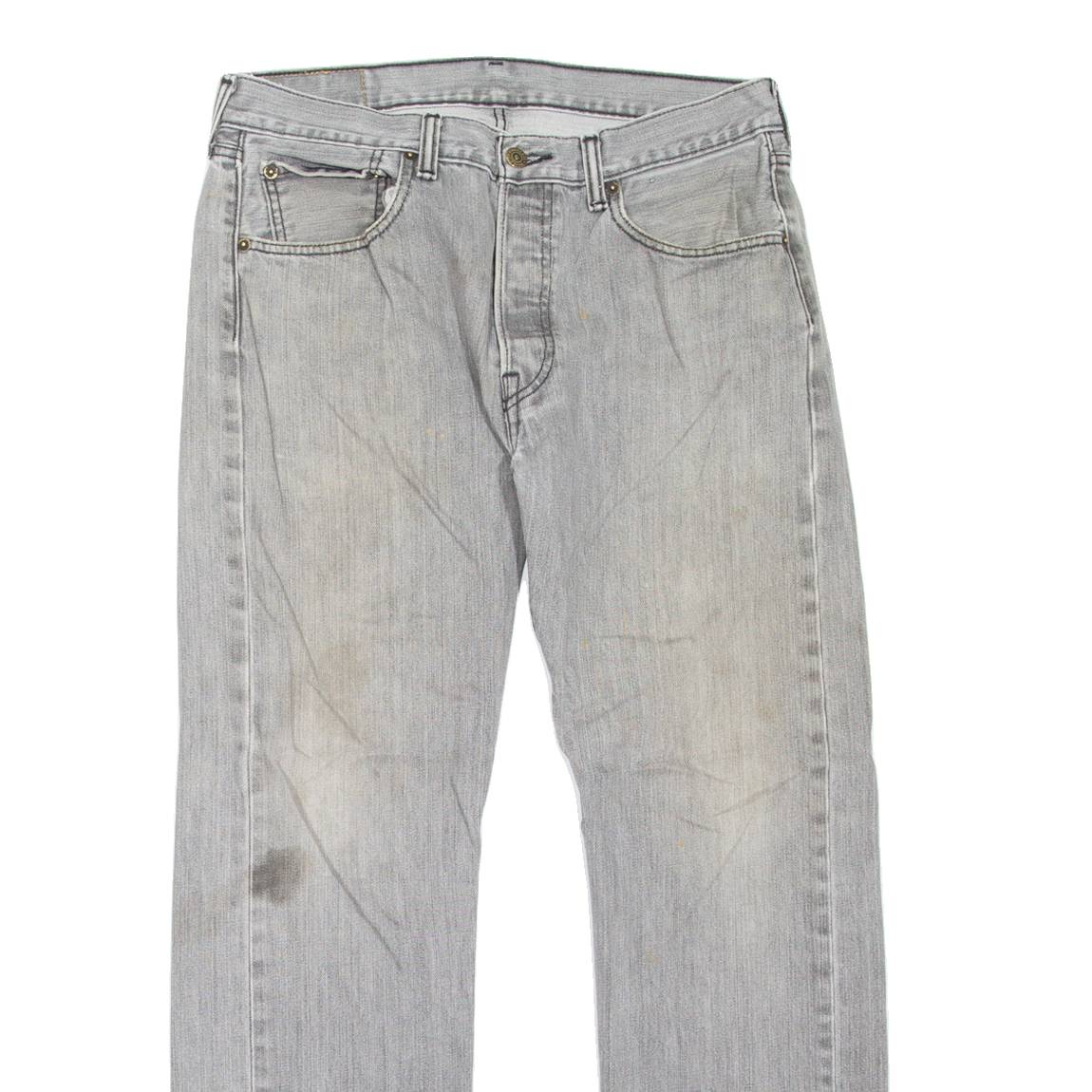 LEVI'S 514 Jeans Mens Grey Slim Straight W32 L30