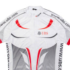 UBS Full Zip Cycling Mens Jersey White 3XL
