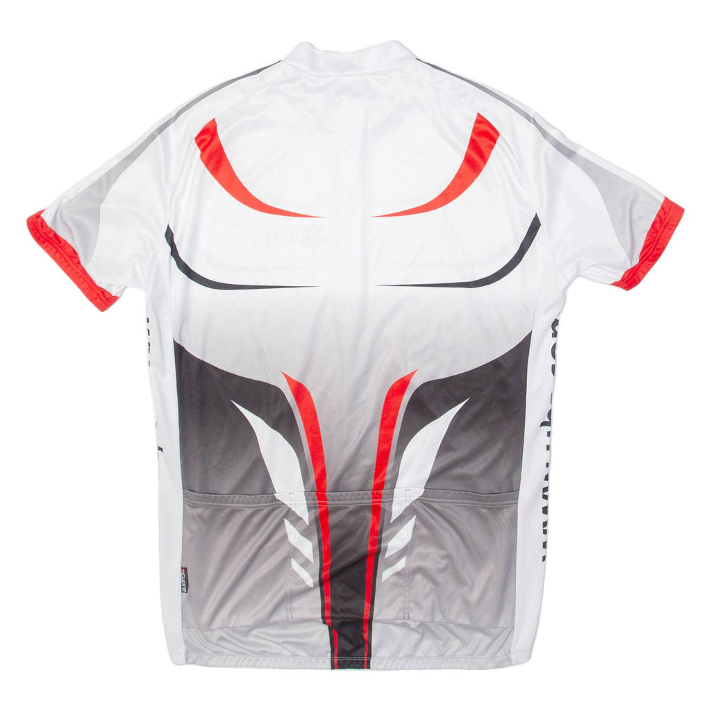 UBS Full Zip Cycling Mens Jersey White 3XL