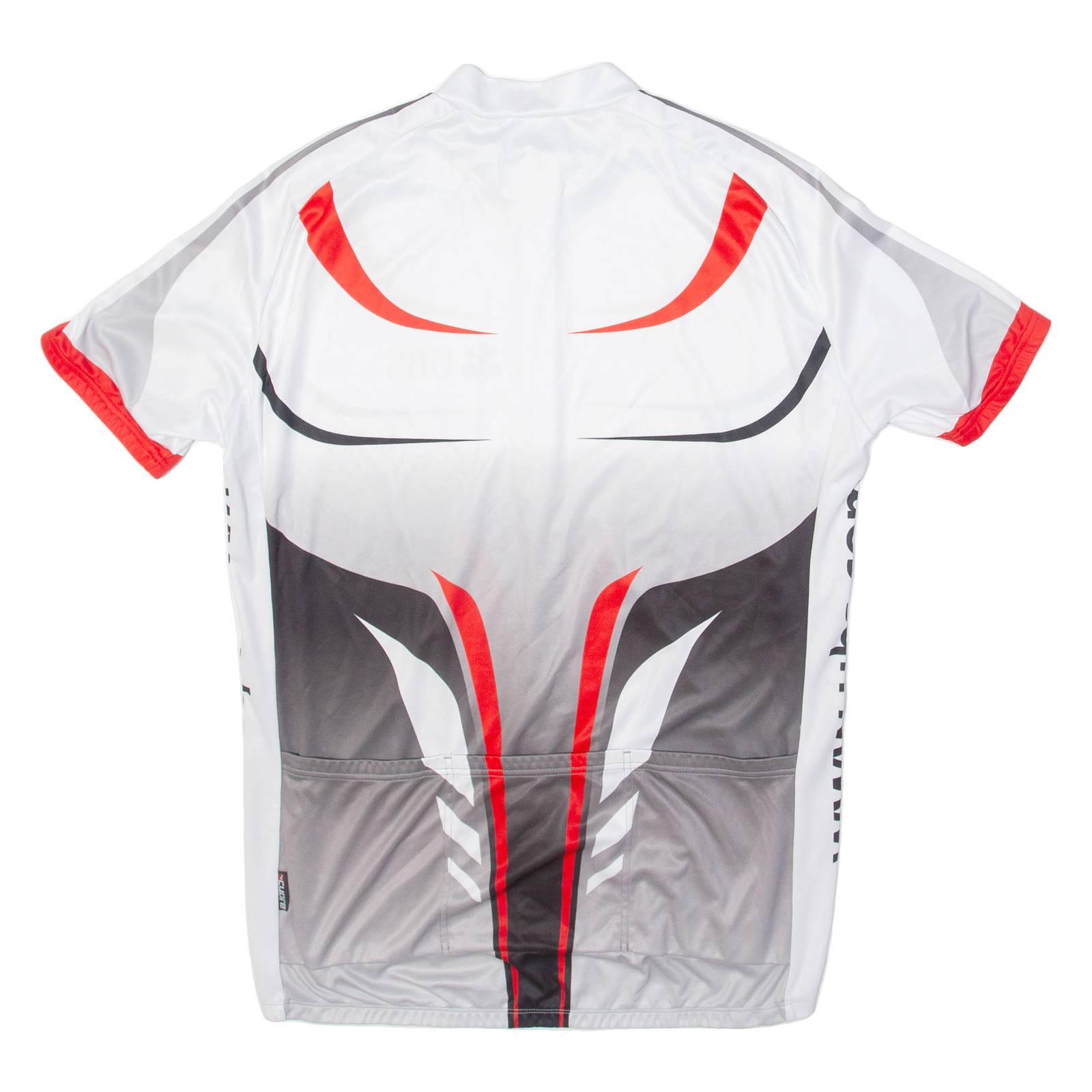 UBS Full Zip Cycling Mens Jersey White 3XL