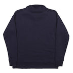 CALVIN KLEIN JEANS Mens Blue 1/4 Zip S Sweatshirt Logo Pullover Cotton Blend