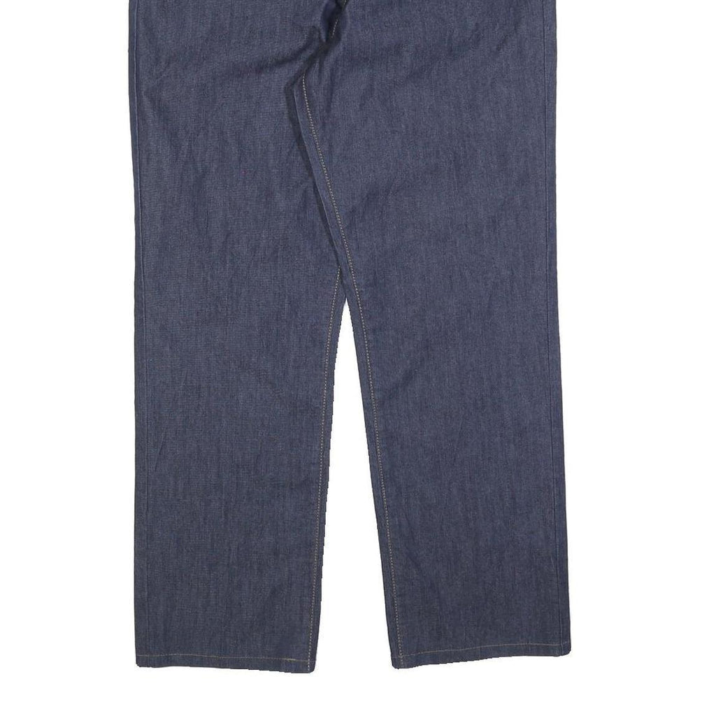 CALVIN KLEIN JEANS Womens Blue Regular Straight Denim Raw W32 L28 Zip Waistband