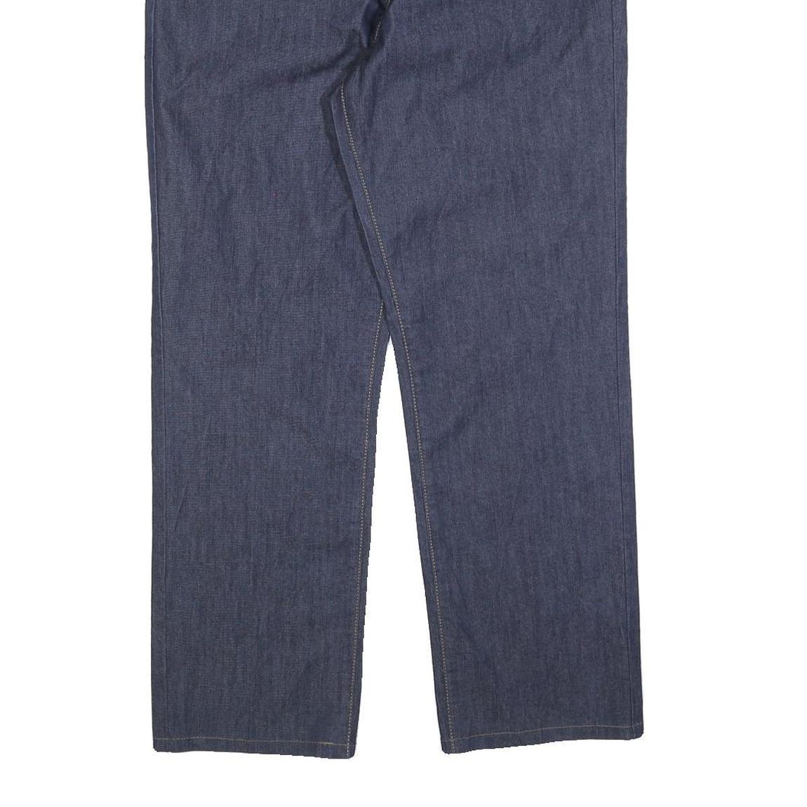 CALVIN KLEIN JEANS Womens Blue Regular Straight Denim Raw W32 L28 Zip Waistband