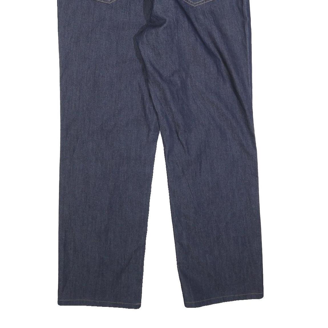 CALVIN KLEIN JEANS Womens Blue Regular Straight Denim Raw W32 L28 Zip Waistband