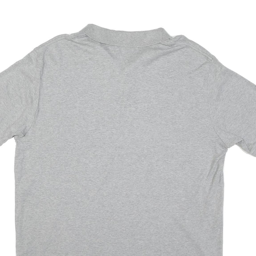 POLO RALPH LAUREN Mens Grey Short Sleeve Plain XL Cotton Blend Polo Shirt Casual