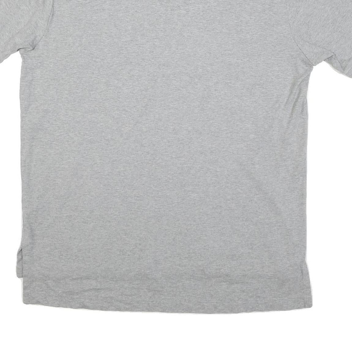 POLO RALPH LAUREN Mens Grey Short Sleeve Plain XL Cotton Blend Polo Shirt Casual