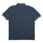 KAPPA Mens Navy Blue Red Stripe Short Sleeve Polo Shirt XL Classic Cotton Blend