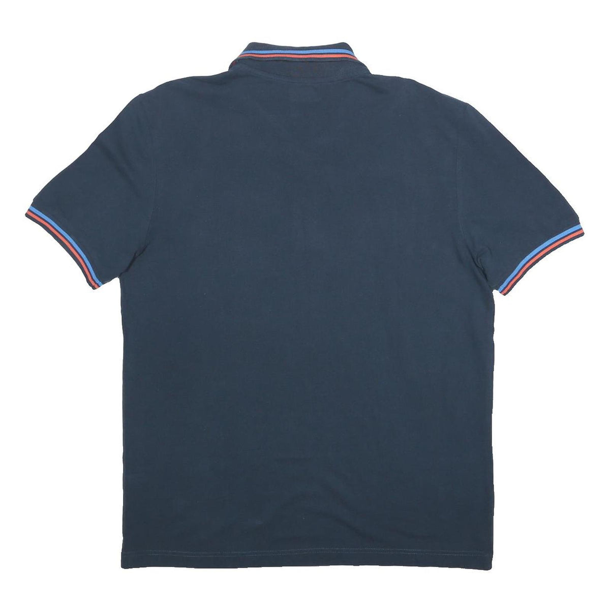 KAPPA Mens Navy Blue Red Stripe Short Sleeve Polo Shirt XL Classic Cotton Blend
