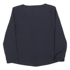 EMPORIO ARMANI Womens Navy Blue Basic Top Long Sleeve Round Neck M