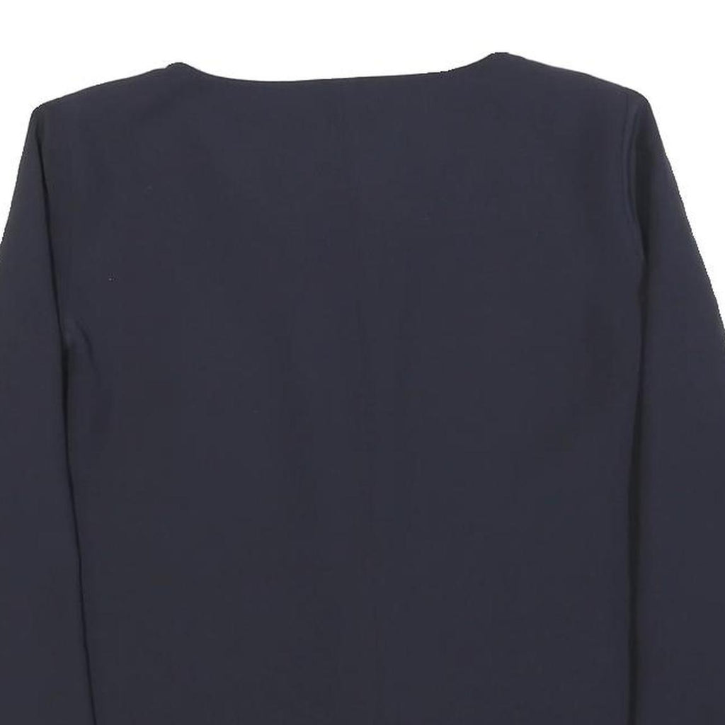 EMPORIO ARMANI Womens Navy Blue Basic Top Long Sleeve Round Neck M