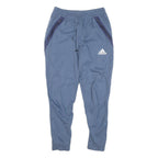 ADIDAS Mens Joggers Blue Navy Slim Tapered S W28 L26 Cotton Blend Sportswear