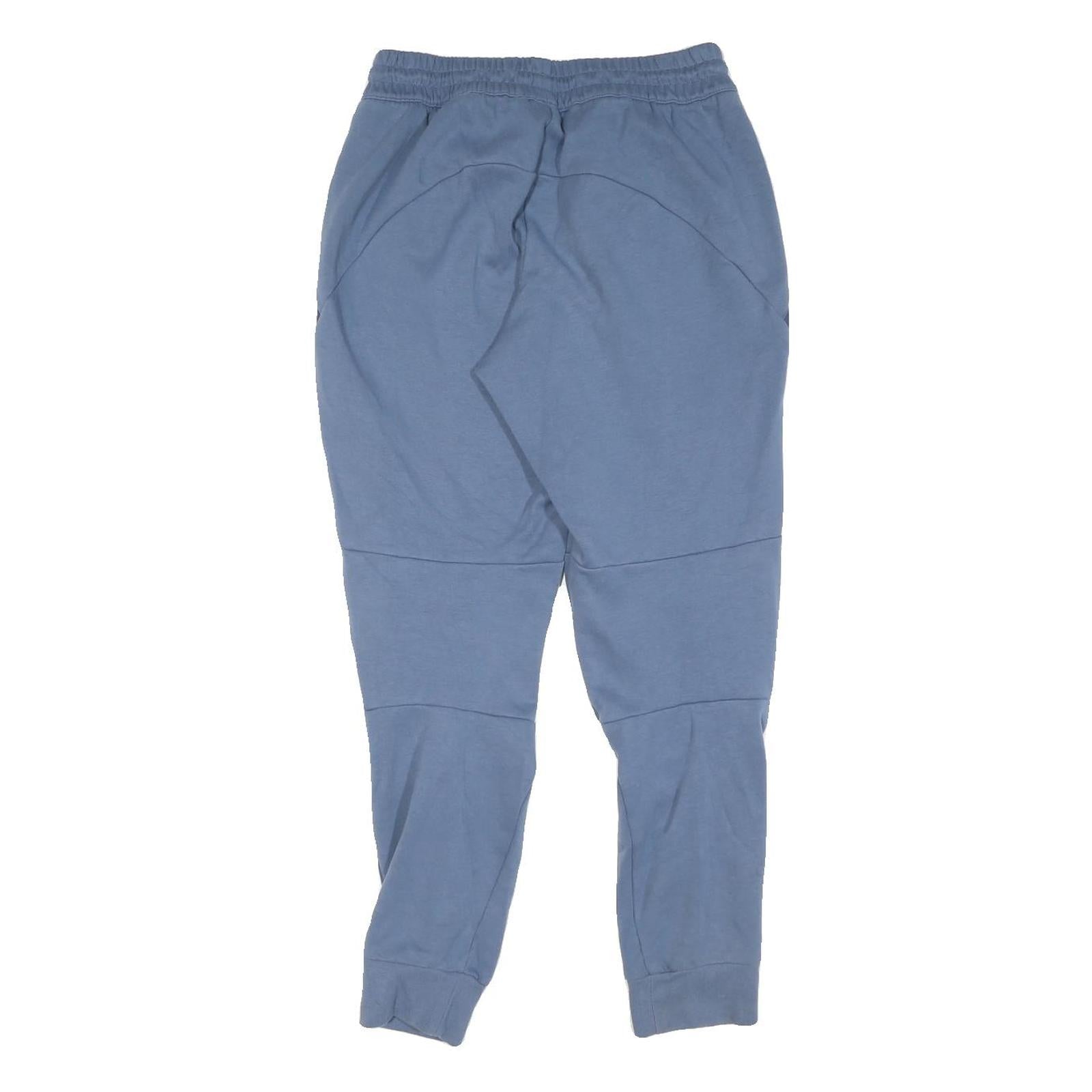 ADIDAS Mens Joggers Blue Navy Slim Tapered S W28 L26 Cotton Blend Sportswear
